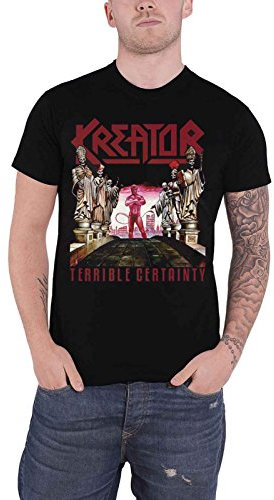 Kreator T Shirt Terrible Certainty Band Logo Nue offiziell Herren Schwarz S