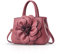 NICOLE & DORIS Sac a Main Femme Mode Sac Epaule Femme en PU Cuir Petit Sac Bandoulière Femme Chic Sac à Main Avec des Fleurs Rose