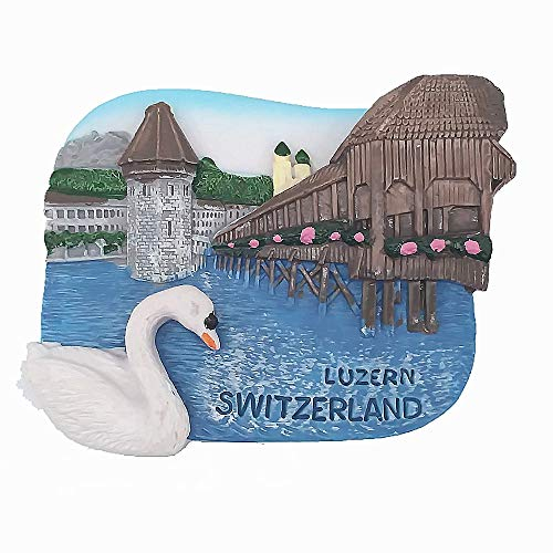 3D Luzern Schweiz Kühlschrankmagnet, Luzern Schweiz Souvenir Kühlschrankmagnet Heim & Küche Dekoration