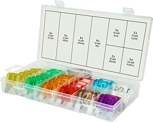 KS Tools 970.0730 Assortment of car fuses,20-100A, 36 pcs.