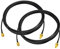 Bingfu WiFi Antenna Extension Cable 2-Pack RP-SMA Male to RP-SMA Female Bulkhead Mount RG174 Cable 3m 10 feet for WiFi Router Security IP Camera Wireless Network Card Adapter