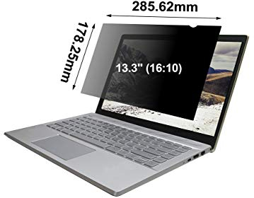 ARCANITE Privacy Screen Filter for 13.3 Widescreen Monitor (16:10), Antimicrobial / Anti Blue Light / Anti UV / Anti Glare Screen Protector
