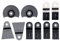 Oszillierendes Zubehör-Set SUPERTOOL 10-teiliges Multi-Tool Zubehör-Set Mix oszillierende Sägeblätter enthalten Bi-Metall und Hartstahl Sägeblätter