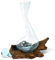 Ancient Wisdom 2X Molten Glass on Wood- Wine Decanter