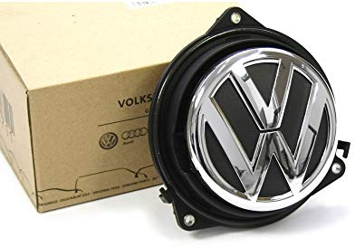 Volkswagen 6R0827469DULM Betätigung Heckklappe Mikroschalter Emblem chrom, nur für Fahrzeuge ohne Rückfahrkamera