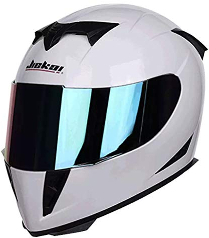 Vintage Motorradhelm Motorradhelme für Mann Motorrad Integralhelme mit getönten Visier Motorradhelm Haken für die Wand