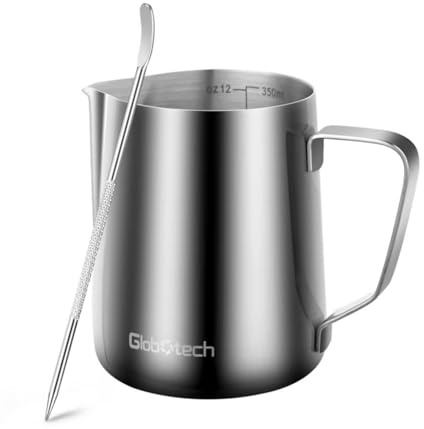Brocca per latte in acciaio inox GLOBOTECH, 350 ml, Argento