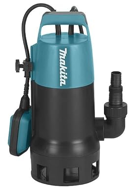 Makita - Bomba sumergida de agua cargada, 1100 W, caudal de 240 l/min - PF1010