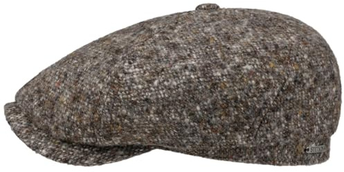 Stetson Brooklin Donegal Flatcap Herren Schirmmütze Schurwolle Baumwollfutter Sechsteilige Herrencap Herbst Winter