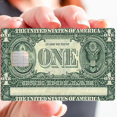 Aufkleber für Bankkarten, US, One Dollar – Unterscheiden und dekorieren Sie Ihre Bankkarte nach Ihren Wünschen