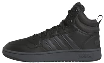 adidas Herren Hoops 3.0 Mid Lifestyle Basketball Classic Fur Lining Winterized Shoes Schuhe, Core Black/Carbon/Cloud White, 44 2/3 EU