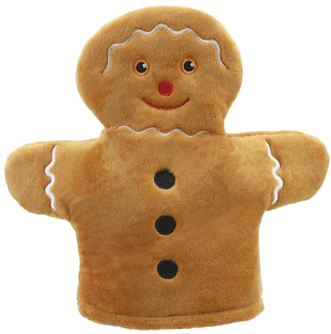 The Puppet Company - My First Christmas Puppet - Gingerbread Man Hand Puppet Suitable From Birth - PC003825, Brown