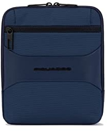 PIQUADRO, iPad® 8.3 Crossbody Bag aus recyceltem Stoff mit RFID-Schutz und Tasche für Konnequ, blau, blau, S, crossbody