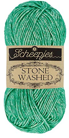 Scheepjes - Scheepjes Stone Washed 825 Malachite Yarn - 10x50g