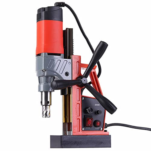 1280W Magnetic Drill Press 1.37 Boring Diameter, Portable Heavy Duty Power Mag Drill, 3035Lbf Magnetic Force Electromagnet Drilling Machine for Metal Surface and Home Improvement