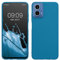 kwmobile Custodia Compatibile con Motorola Moto G34 5G Cover - Back Case per Smartphone in Silicone TPU - Protezione Gommata - blu indaco