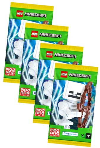 Lego Minecraft Karten Serie 1 - Sammelkarten Trading Cards (2024) - 4 Booster