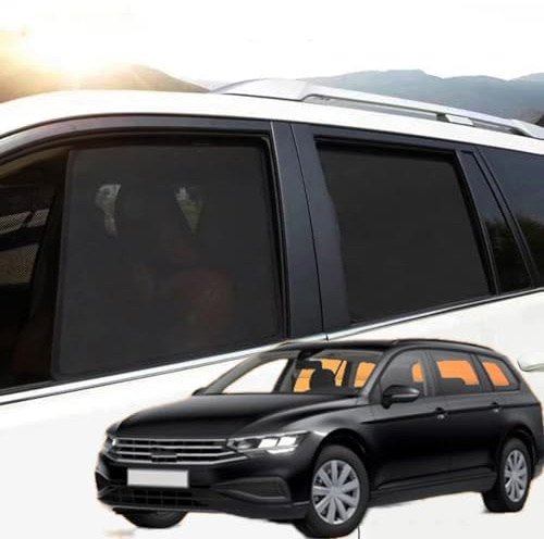 SUROK Auto Seitenfenster Sonnenschutz für V-W Passat B8 Variante 2015-2022, Auto Sonnenblende Magnetischer vordere hintere Fenstermit UV-Schutz Sichtschutz,Set of 7 Pieces