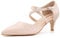 Hitmars Kitten Heels Sandals for Women Court Shoes Strappy Closed Toe Low Mid Heel Ladies Sandals Wedding Party Bridal Summer Sandals N-Beige Size 6.5UK=40EU, JUJ131_BG40