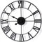 Goliving Wand-Uhr groß XXL - Küchenuhr geräuschlos - Wall Clock Industrial Design - Badezimmer-Uhr batteriebetrieben - Wanduhr römische Ziffern - 70 cm Durchmesser