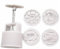 4Pcs 3D Flowers Stamps Moon Cake Decor Mould Round Mold 100g Mooncakes Hand Tool