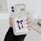 DEFBSC Case for iPhone 12, Transparent Back Card Holder Cute Bowknot Pattern Raised Camera Protection Slim Soft TPU Shockproof Clear Back Card Slot Phone Cover - Black Bow/Frame