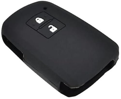 MUEOSI 2 Button Car Key Fob, for Toyota, Auris Camry, for RAV4, Avalon Yaris Verso 2012-2018 Silicone Car Remote Key Fob Shell Cover Case car key shell