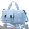 Fitness Seesack, leichter Turnbeutel, Reisetasche, Oxford-Tuch, Trocken-Nass-Trenntasche, große Kapazität, Reisetasche, Herren-Wochenendtasche, Handgepäcktasche, Sporttasche, Reisetasche, blau, Refer