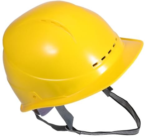Gatuida Gelber Bauhelm Mit Belüftung Leichter Und Ergonomischer Schutz Für Kopf Und Arbeiterhut Für Baustellen Arbeitsumgebungen