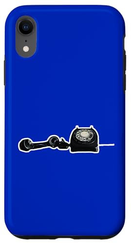 Carcasa para iPhone XR Retro Dial Rotary Phone Old School Teléfono Tienda de segunda mano