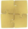 Dessous de verre en bois, tapis chauffants, 3,94 x 3,15 x 1,18 pouces, lot de sous-verres puzzle Jigsaw, style grain de bois naturel pour la maison, les cafés et la protection de table, multicolore