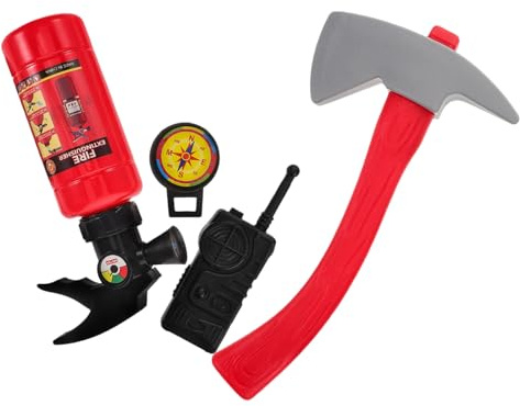 INOOMP Déguisement de Pompier pour Garçon et Filles, 1 Set, Plastique | Jeu de Rôle Réaliste, Interaction Sociale, Accessoire de Lutte L'incendie Couleur Aléatoire