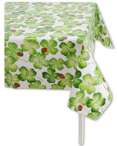 Italiensk laminerad bordsduk blommor och blad vaxduk bordsduk plast - VAR. 7, 12-sits 140 x 240 cm.
