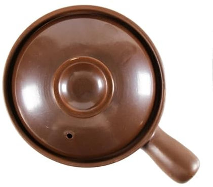 CVNIMV Cacerola de Barro Resistente al Calor, Olla de Barro para arroz, Olla de Gas con asa (un Color, 950 ml)