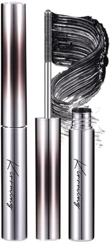 Faccelove's Ironeye Mascara |Verlängernde und Pflegende Mascara |Volumen & Langanhaltend für Definitionierte Wimpern (2 Stück-Schwarz)