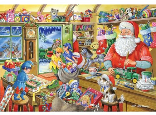 2010 Christmas Edition No.5 1000 Piece Jigsaw Puzzle - Santa's Workshop