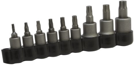 Lisle Torx Plus Bit Set, 9-teilig, Torx Plus Schrauben (TP-10, TP-15, TP-20, TP-25, TP-27, TP-30, TP-40, TP-45, TP-50), Automotive Fasteners, Schraubendreher-Set