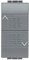 BTicino SL4037F Pulsante Doppio, 2500 W, 250 V, Antracite