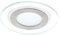 EGLO LED Einbaustrahler Pineda 1, LED Spot aus Stahl und Kunststoff, LED Einbauleuchte in Silber, Weiß, Klar, Einbaustrahler LED flach, Ø 14,5 cm