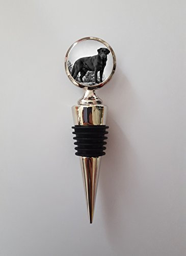 Black Labrador Polished Metal Wine Bottle Stopper Ideal Birthday Keepsake Gift N20