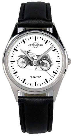 KIESENBERG Armbanduhr Kreidler Florett Super Motorrad Fahrer Geschenk Artikel Idee Fan Damen Herren Unisex Analog Quartz Lederarmband Uhr 36mm Durchmesser B-2382