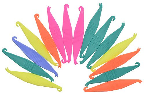 RZJZGZ Dental Elastic Rubber Bands Placers for Braces Disposable Plastic Orthodontic Elastic Placers Multi-Color (15PCS)