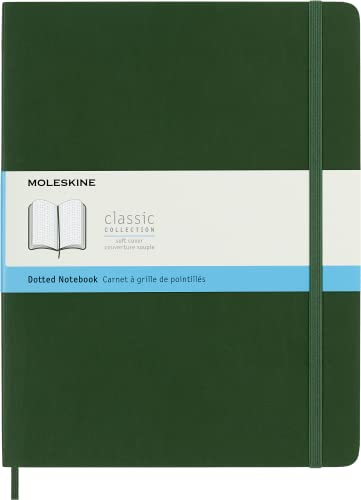 Moleskine - Dot Matrix - Farbe Myrte Grün - Größe 19 x 25 cm - 192 Seiten