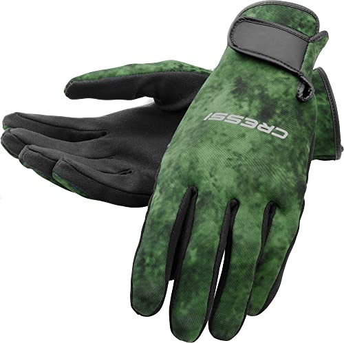 Cressi Unisex-Adult Hunter Handschuhe aus 2 mm Neopren für Wassersport, Camo blau