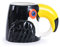 Tasse à café 3D en forme d'animal sauvage - Peinte à la main - Cadeau fantaisie (toucan)