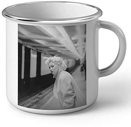 Tasse emailliert Metall Marilyn Monroe Schauspielerin Model New York 1955 Metro Star Hollywood
