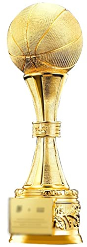 Trofeo Trofeo Calcio Personalizzabile Trofeo di Basket Sportivo Oversize, Coppa dei delle Partite di Calcio, Decorazione Sportiva Creativa, 3 Colori (Color : Basketball, S : Gold)