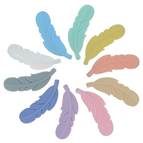 Kojoon Silikonperlen 44mm 10pc DIY Silikon Perlen Anhänger für die Herstellung von Schmuck, Armbändern, Ketten, Anhängern, Schlüsselanhängern, Yoga-Armbändern, Haaraccessoires und Wohndekorationen