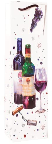 AbbeyShake bottle gift bags one size multicoloured - Pack of 6 (Vintage wine)