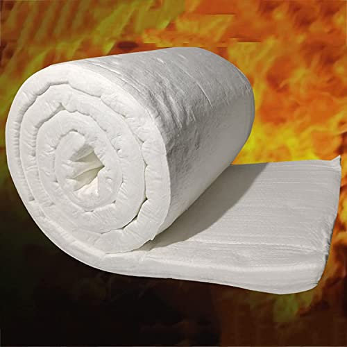 Ceramic Fiber Insulation Blanket, Single Layer Aluminum FoilFireproof BlanketHigh Temperature 1260Celsiusfor Home Foundries, Knife Making, Fireplace, Propane Forge